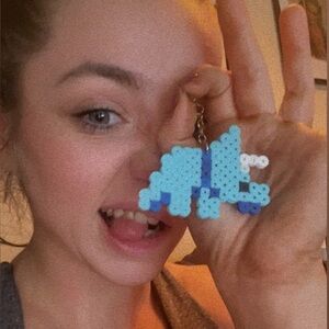 Pixel Dinosaur Earrings